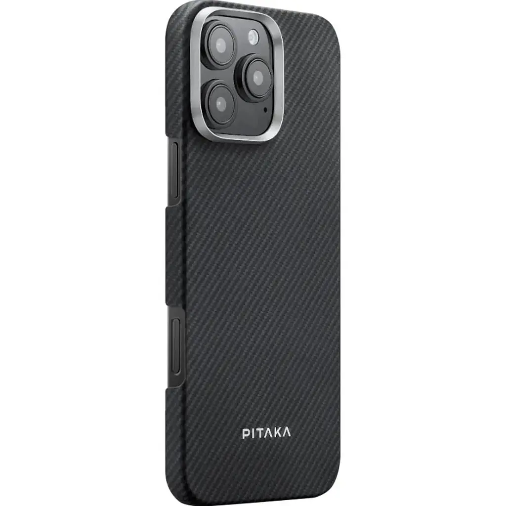 Чехол Pitaka Ultra-Slim Case 600D Twill MagEZ для Apple iPhone 16 Pro Black/Grey (KI1601PA) [118930] - фото 2