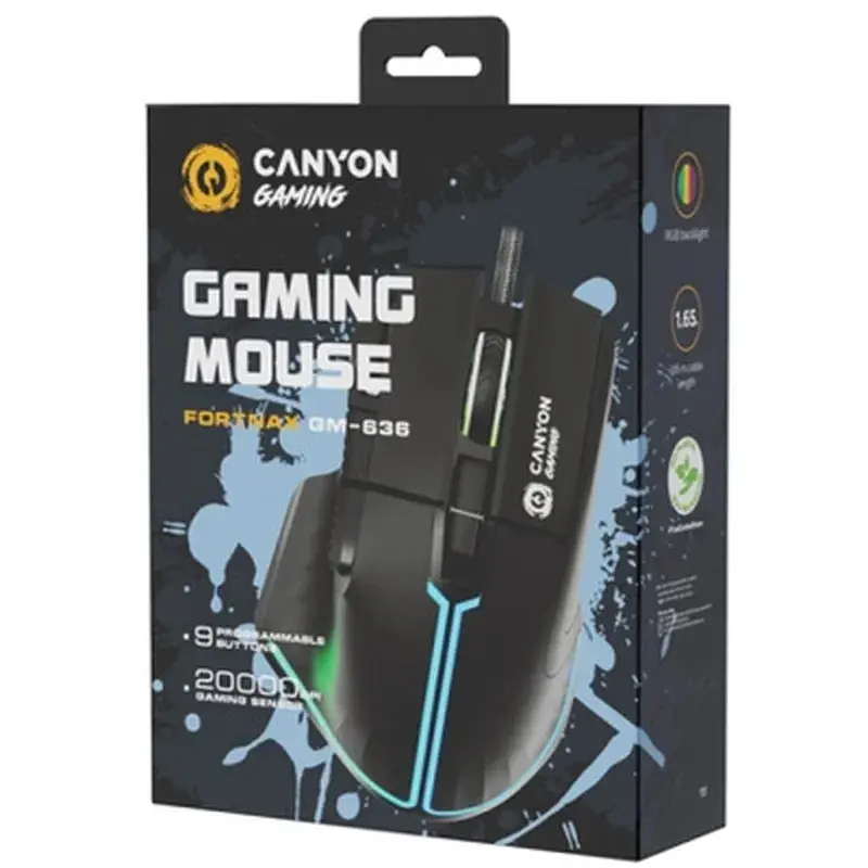 Мишка Canyon Fortnax GM-636 RGB USB Black (CND-SGM636B) - фото 6