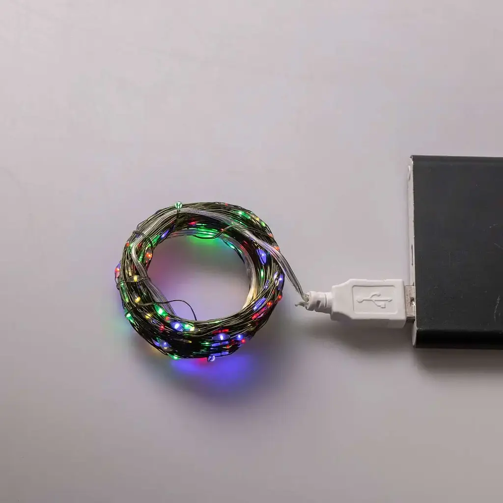 Гирлянда Роса GarlandoPro нить GarlandoPro 200 LED длина 20 м от USB зеленая, мультиколор (USB200L20MGML) - фото 7