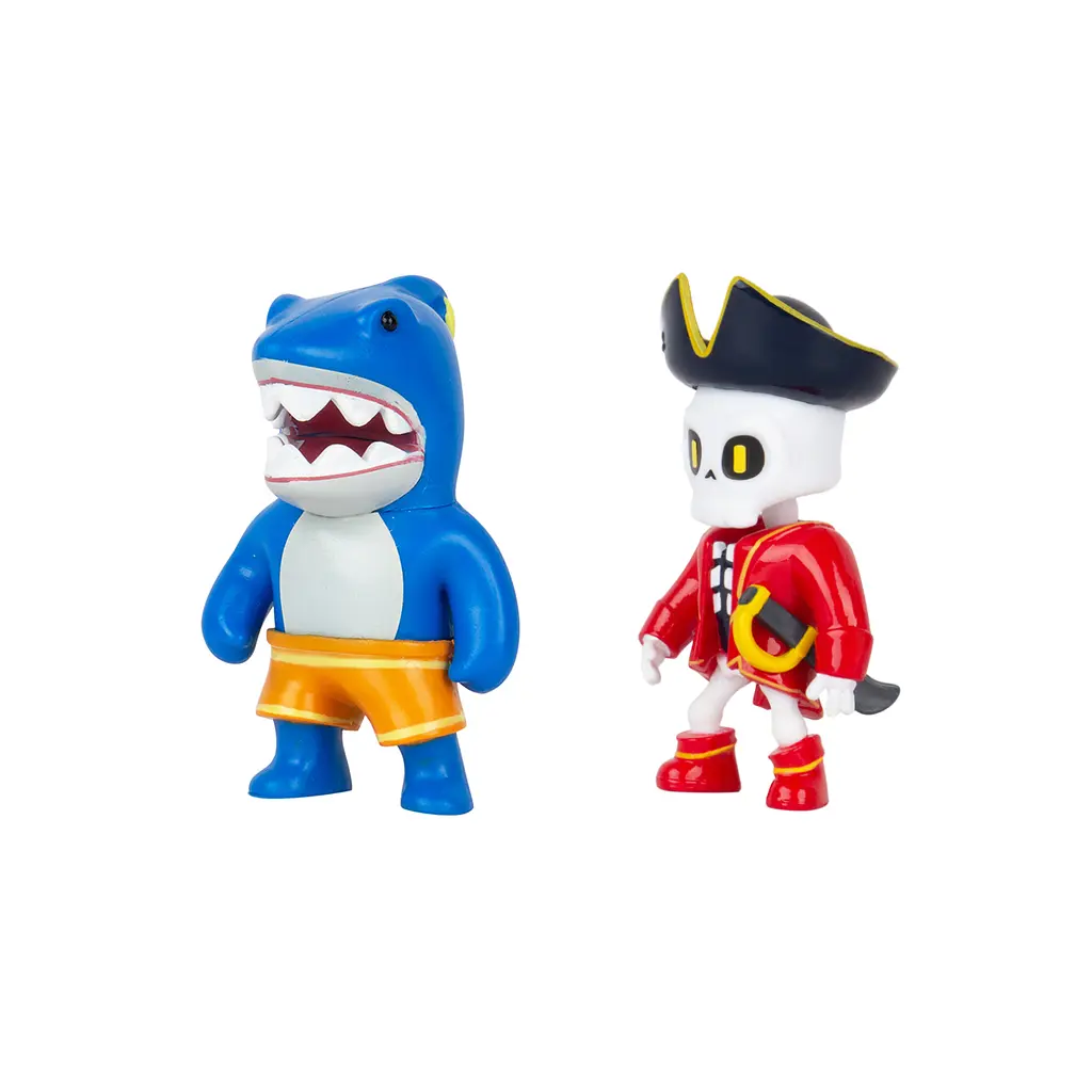 Набор коллекционных фигурок Stumble Guys Мегалодон и Капитан Нохарт 2 шт. х 6 см (SG2015-6) - фото 2