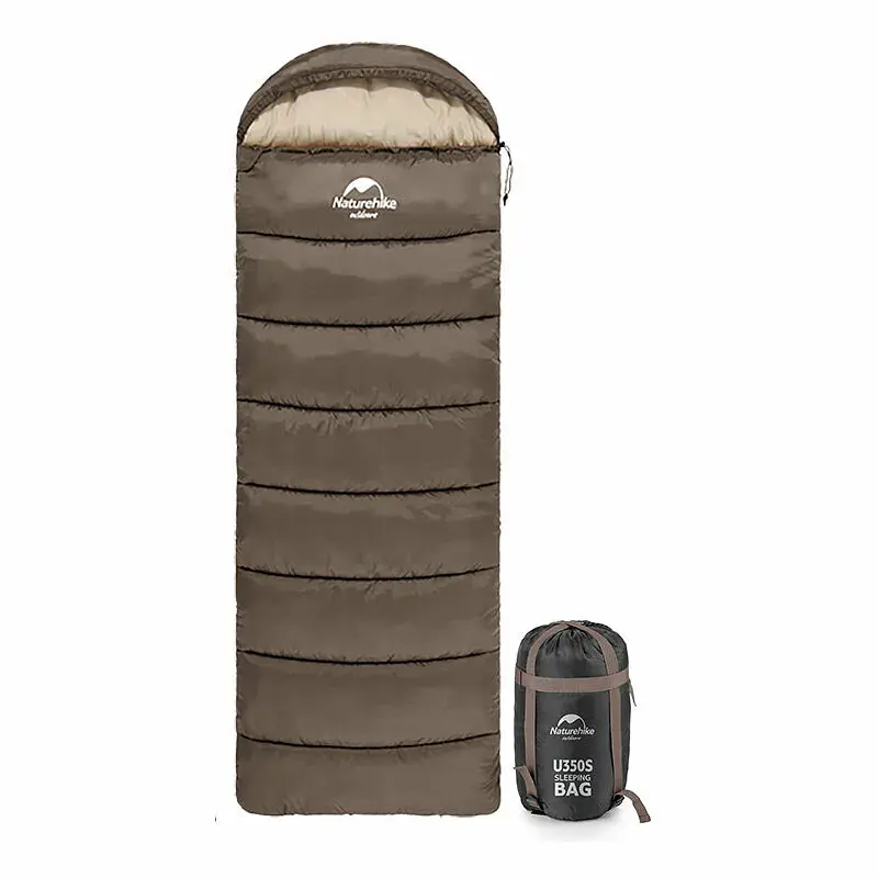 Спальний мішок Naturehike U350 NH20MSD07 Hollow Cotton Right Brown (6927595767221-R)