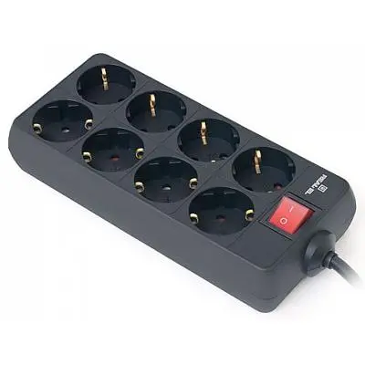 Мережевий фільтр живлення REAL-EL REAL-EL RS-8 PROTECT, 1.8m, black (EL122300021) - фото 4