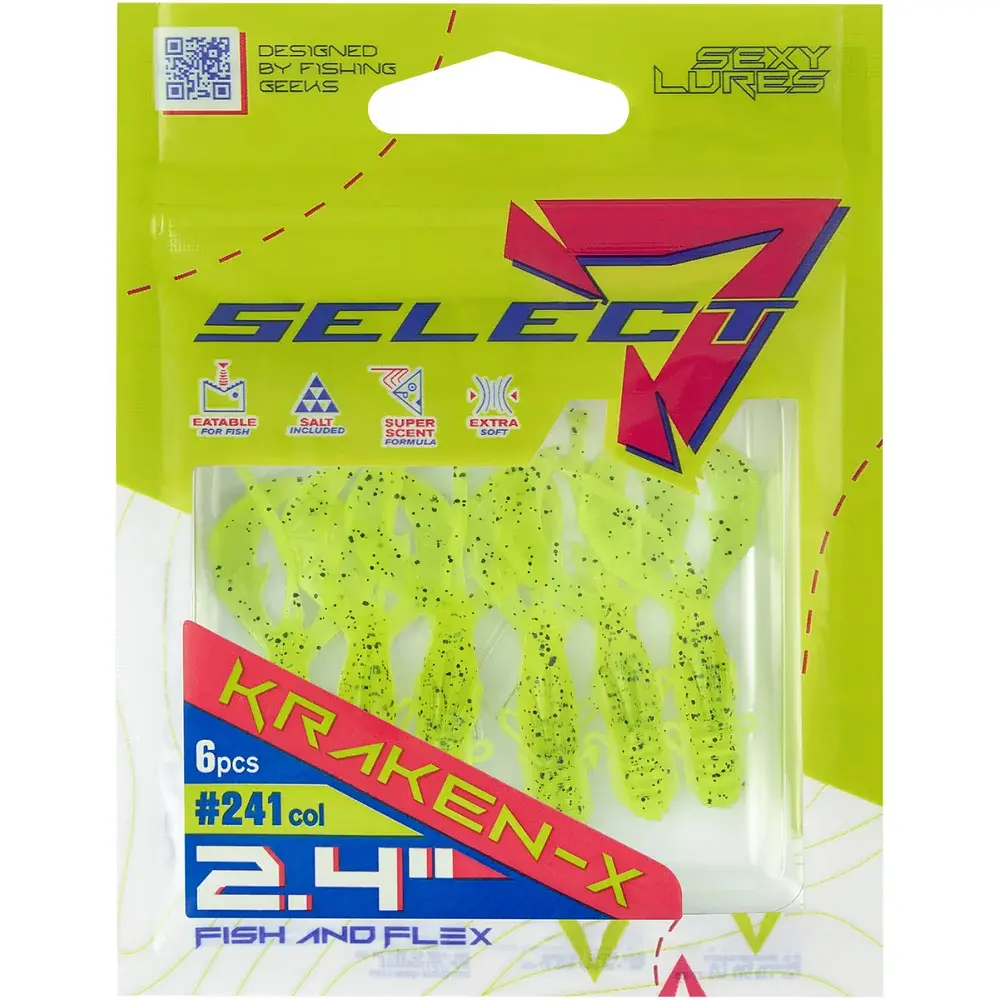 Силікон Select Kraken-X SE 2.4" 241 (6 шт/уп) - фото 2