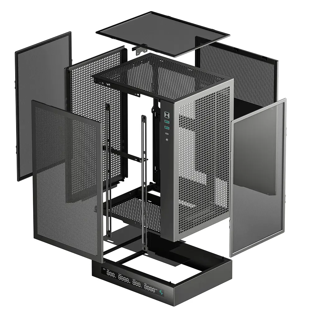 Корпус Deepcool CH170 Digital Black без БП (R-CH170-BKNPI0D-G-1) - фото 5