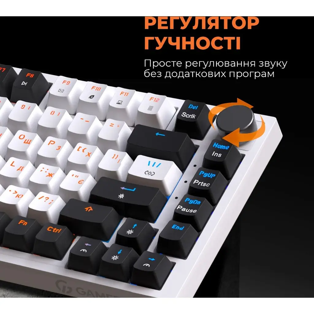 Клавіатура GamePro MK160W Red Switch White [121464] - фото 12