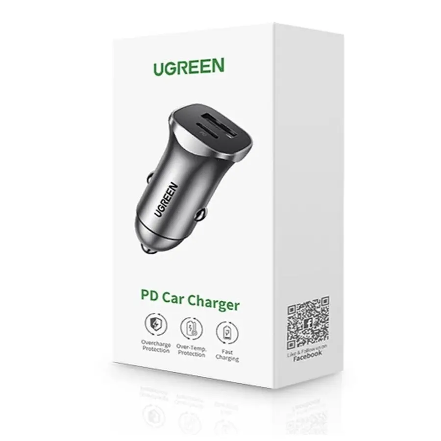 Автомобільний зарядний пристрій UGREEN CD130 Dual USB Car Charger (Space сірий) (UGR-30780) - фото 3