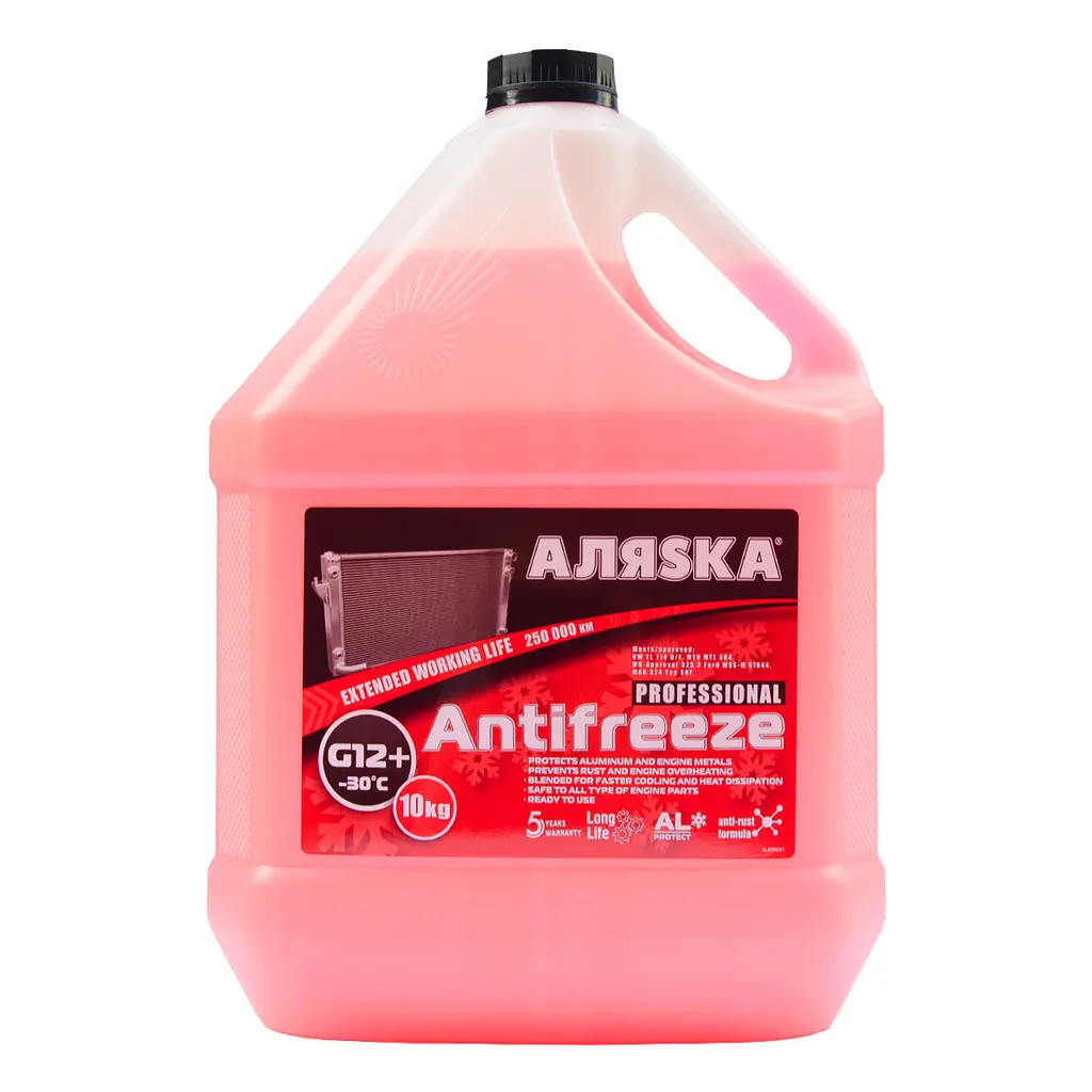 Антифриз АЛЯСКА G12 -30° червоний 10л 9006
