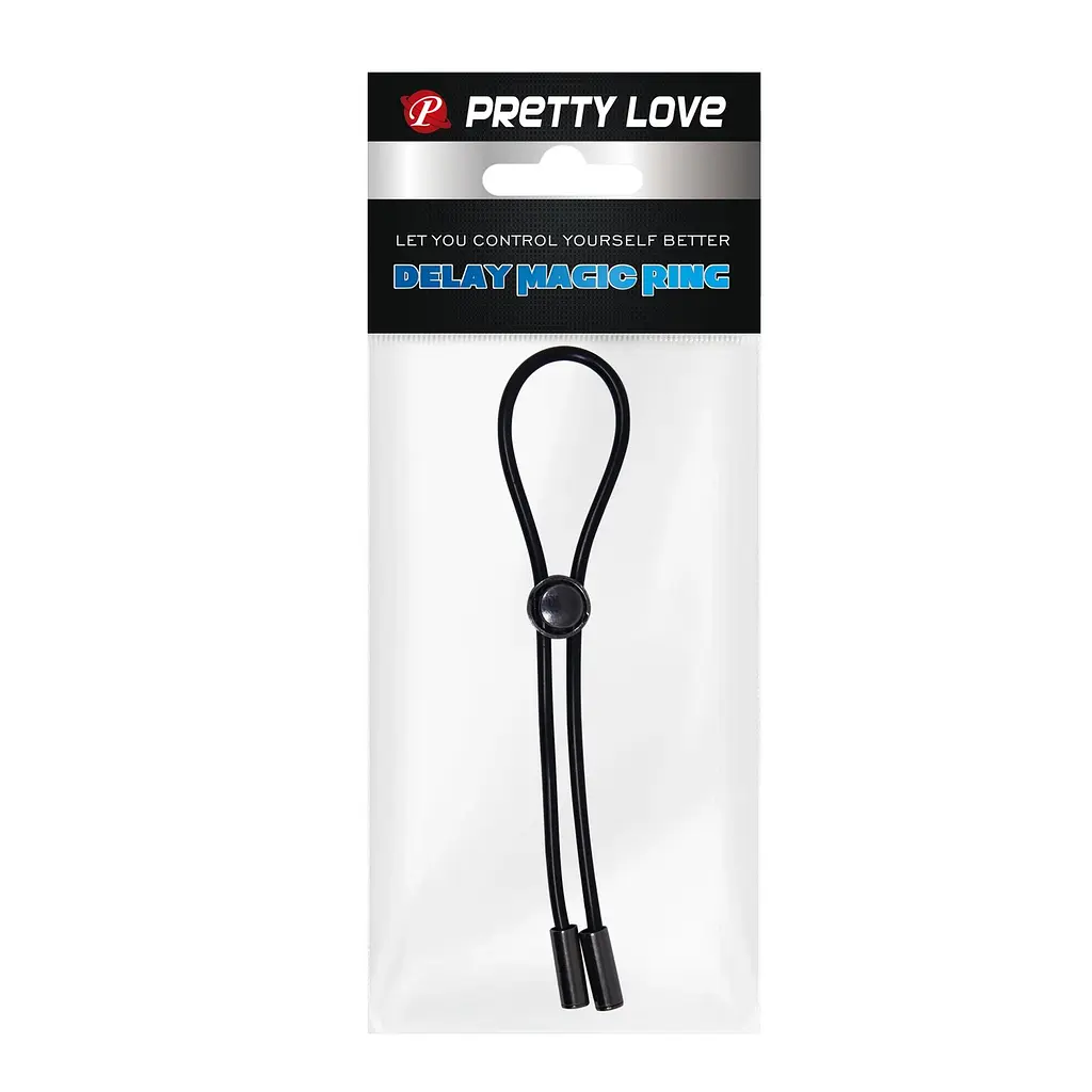 Ерекційне кільце Pretty Love Delay Magic Ring 26 см чорний - фото 9