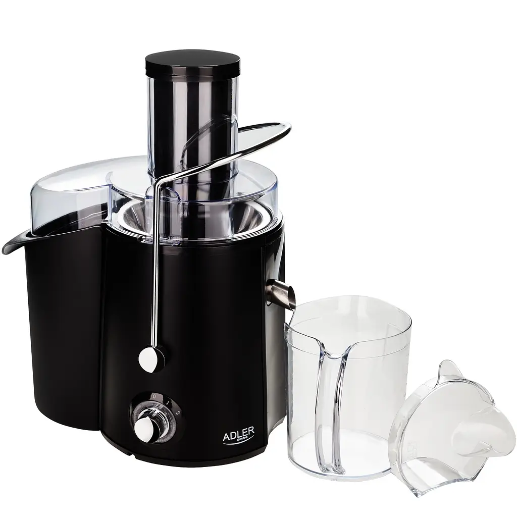 Соковижималка Adler AD 4127 black 1000Вт/ контейнер для соку-1л/ контейнер для м'якоті-2л чорний - фото 2