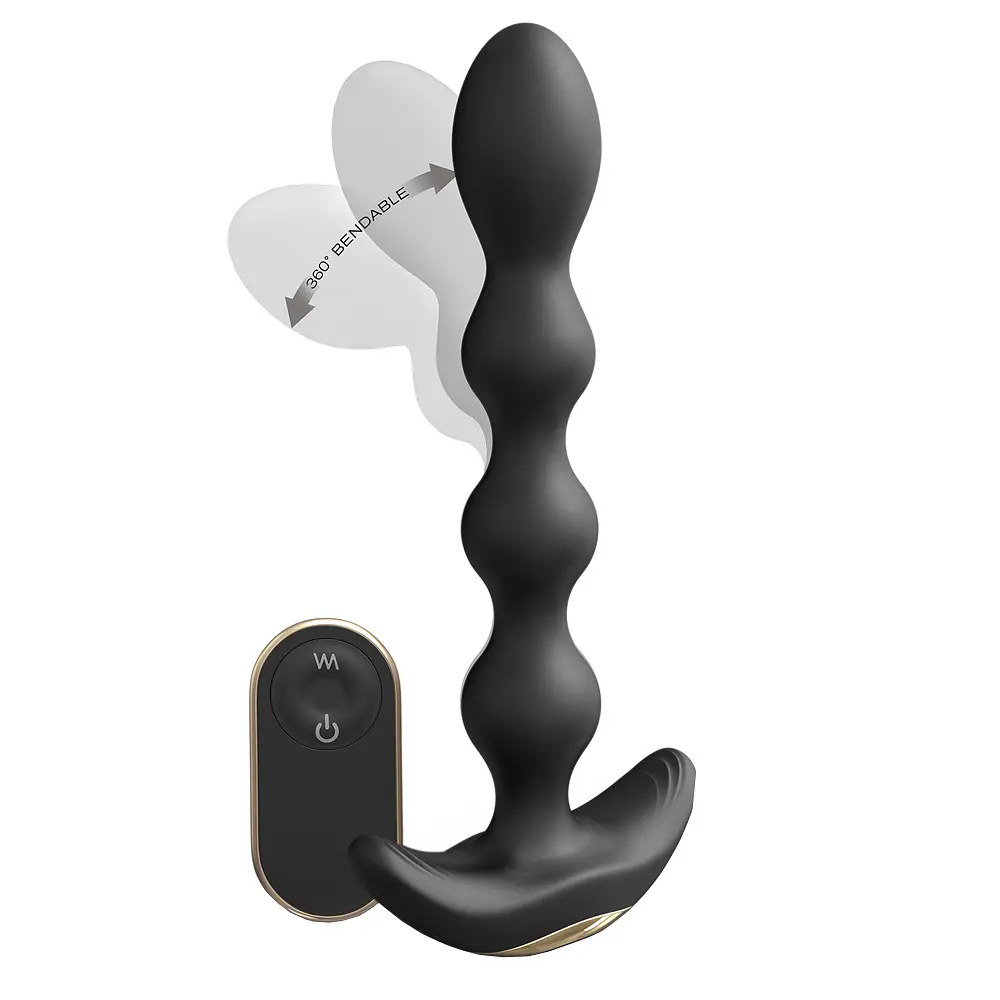 Анальна пробка Dorcel Flexi Balls 18.2 см (чорний) - фото 5