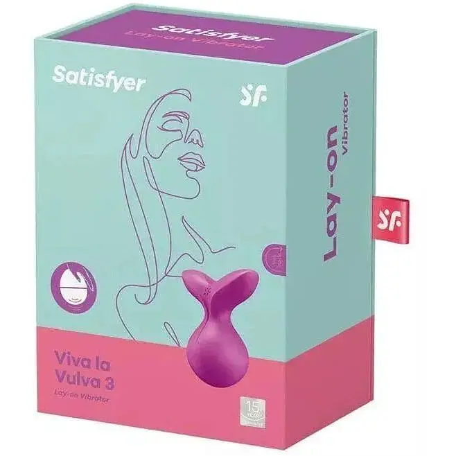Міні-вібромасажер Satisfyer Viva la Vulva 3 Violet - фото 5