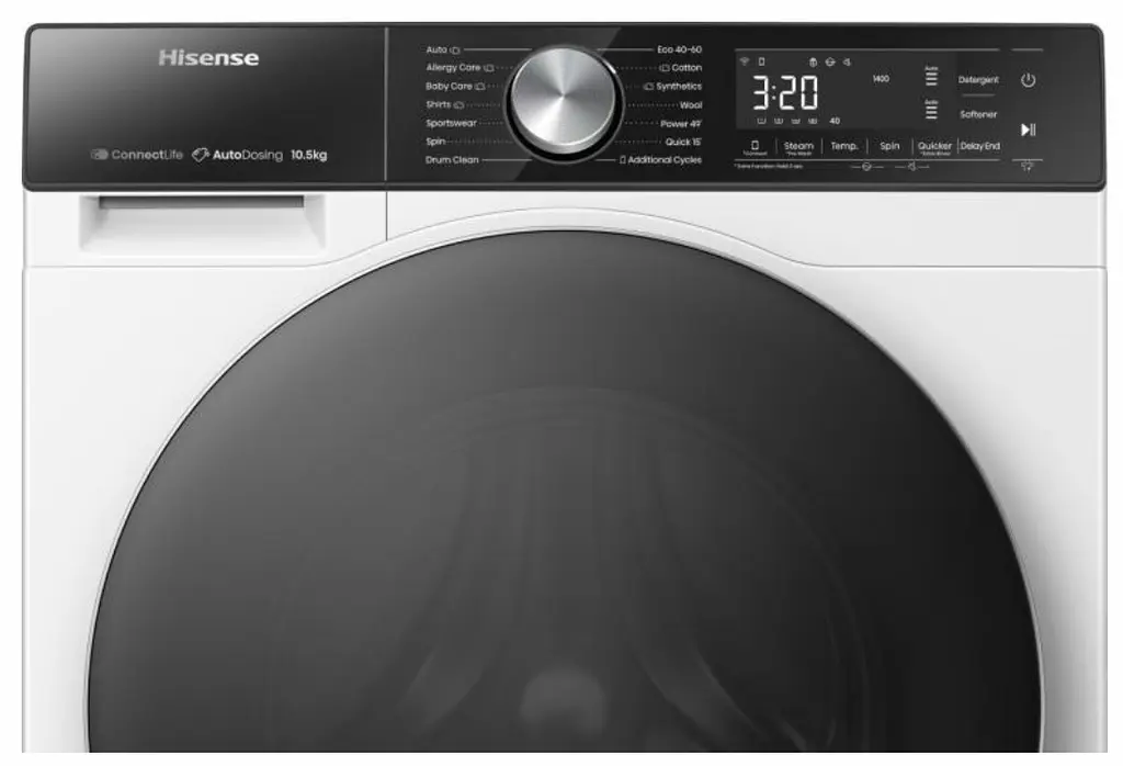 Пральна машина автоматична Hisense WF5S1045BW/UA (6871340) - фото 5