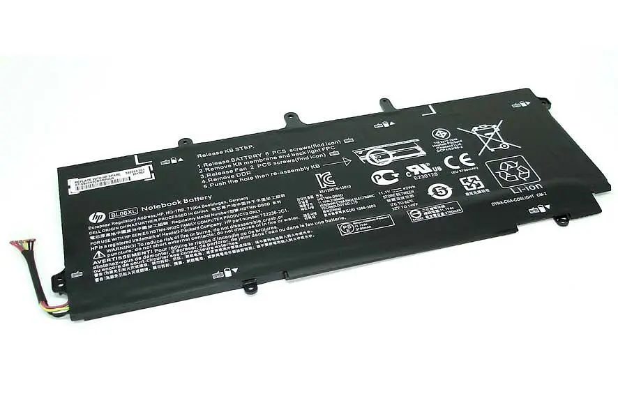 Акумулятор для ноутбука HP BL06XL Elitebook 1040 G1 11.1V Black 3700 mAh - фото 2