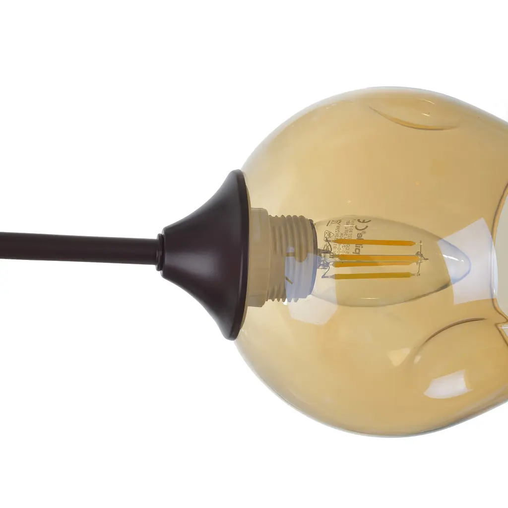 Люстра потолочная Brille классическая E27 60W BR (LK-677C/5) - фото 6