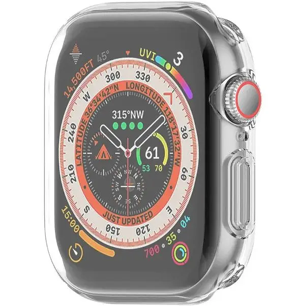 Чохол-накладка DK для Apple Watch 46mm (Series 10) Silicone Face Case (clear) - фото 3