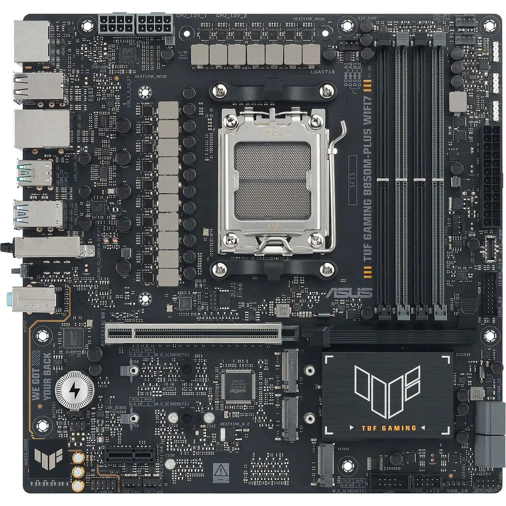 Материнська плата Asus TUF Gaming B850M-PLUS WIFI7 (90MB1MU0-M0EAY0) [147045] - фото 3