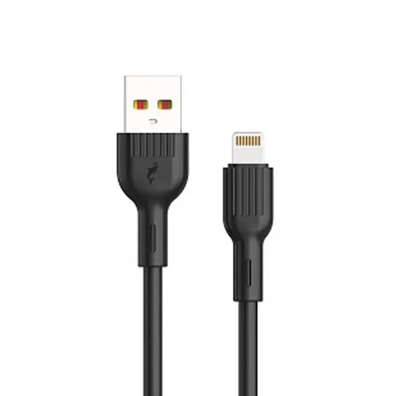 Кабель SkyDolphin S03L USB - Lightning (M/M), 1 м, Чорний (USB-000416)