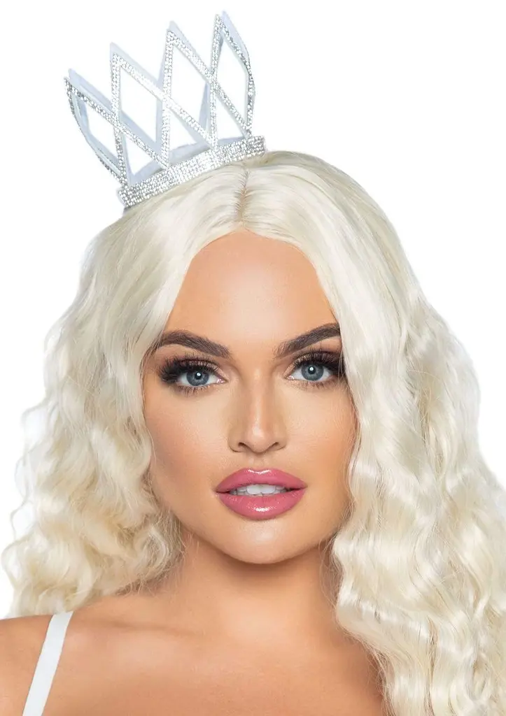 Мініатюрна корона зі стразами Leg Avenue Faux rhinestone die cut crown Silver