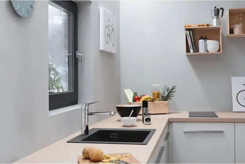 Кухонная мойка Hansgrohe S510-F450 560x510 Concretegrey 43312380, Sand - фото 4