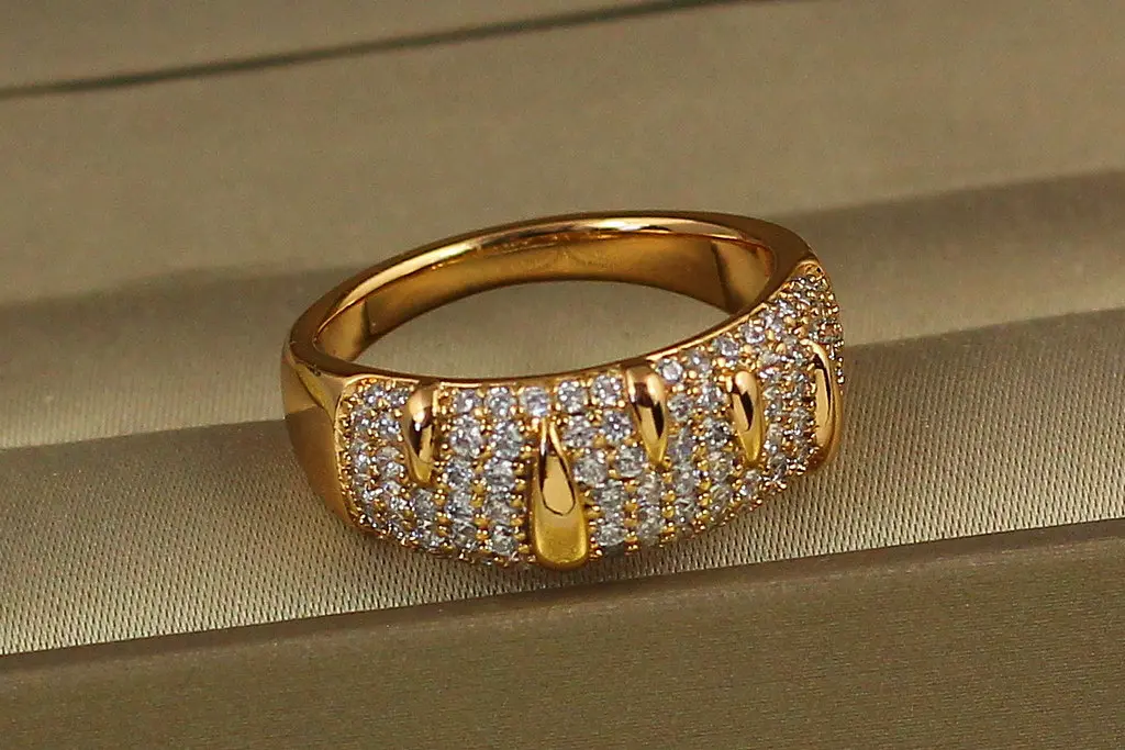 Кільце Xuping Jewelry Сталактит р 18 золотисте - фото 2