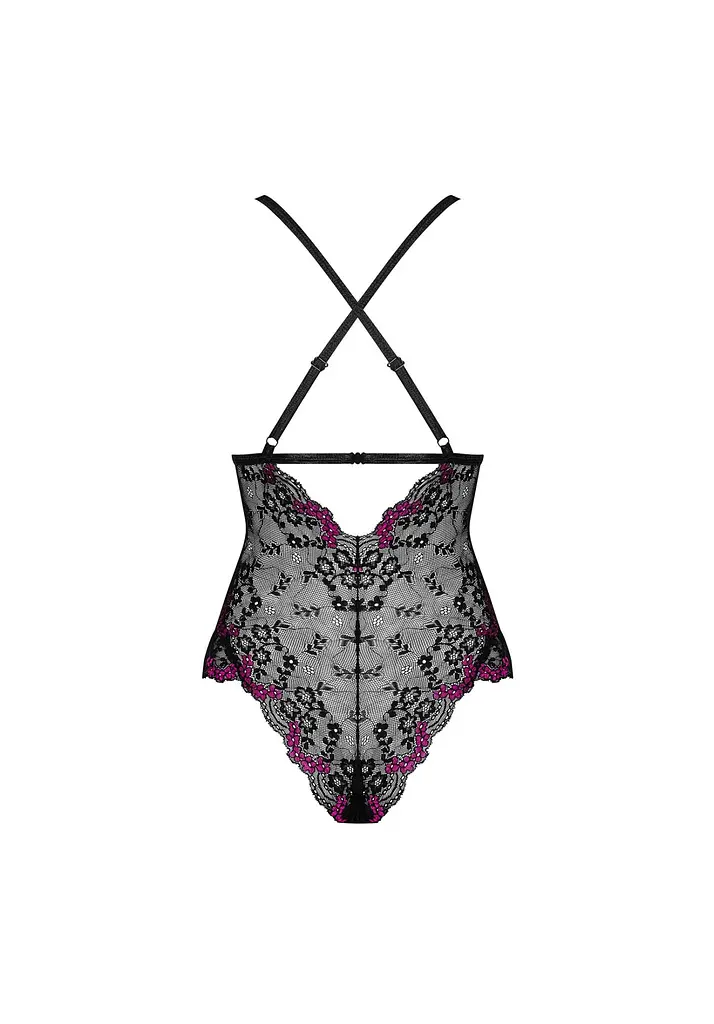 Боди Obsessive Vanessme L/XL (черный) - фото 12