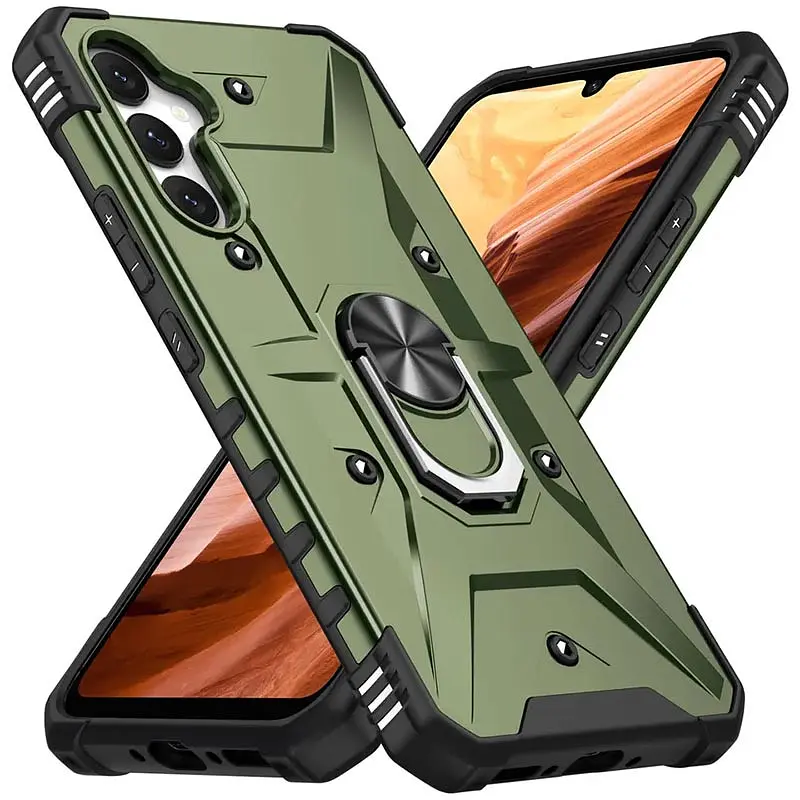 Ударостійкий чохол Pathfinder Ring для Samsung Galaxy A54 5G Зелений / Army Green - фото 2