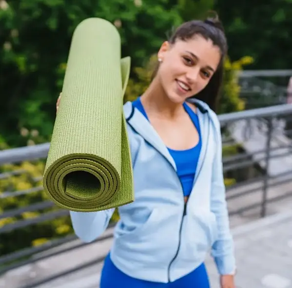 Килимок для йоги та фітнесу Power System PS-4014 PVC Fitness-Yoga Mat Green (173x61x0.6) (PS-4014_Green) - фото 6