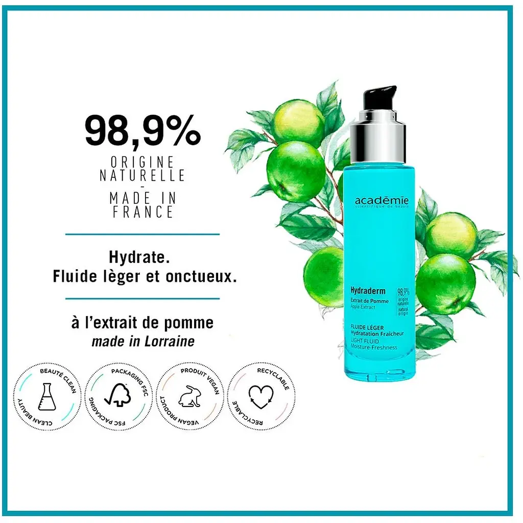 Увлажняющий освежающий флюид Academie Visage Light Fluid Moisture-Freshness 50 мл (3145071003080) - фото 3