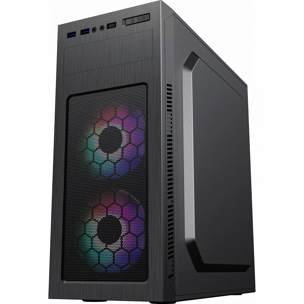 Корпус GameMax MT525-2U3TYC-3FAN (MT525-2U3TYC-3FAN) Без БП - фото 3