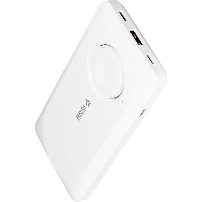 Портативное зарядное устройство Yenkee YPB 510 3 в 1 Qi Wireless белый 10000 mAh - фото 2