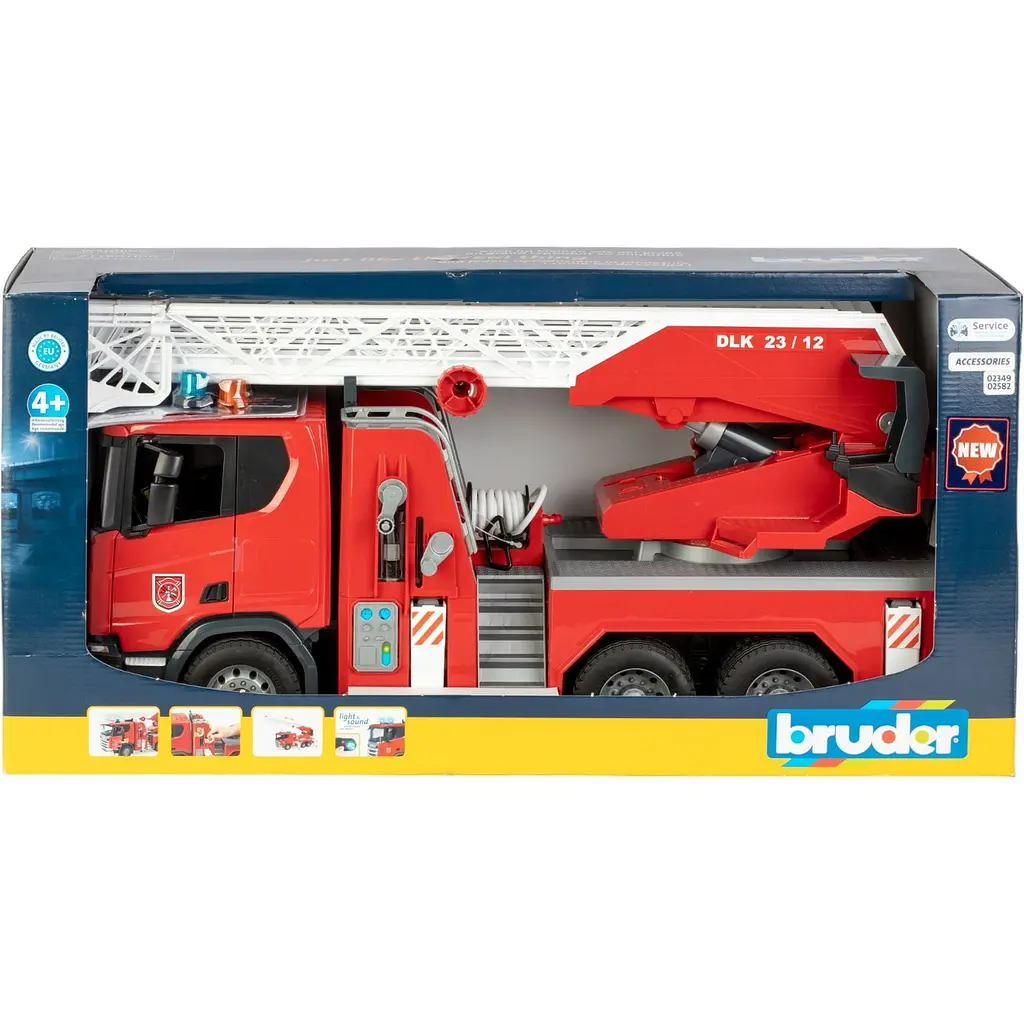 Уцінка. Іграшкова машинка Bruder Пожежне авто Scania Super 560R 1:16 (03591)  - фото 8