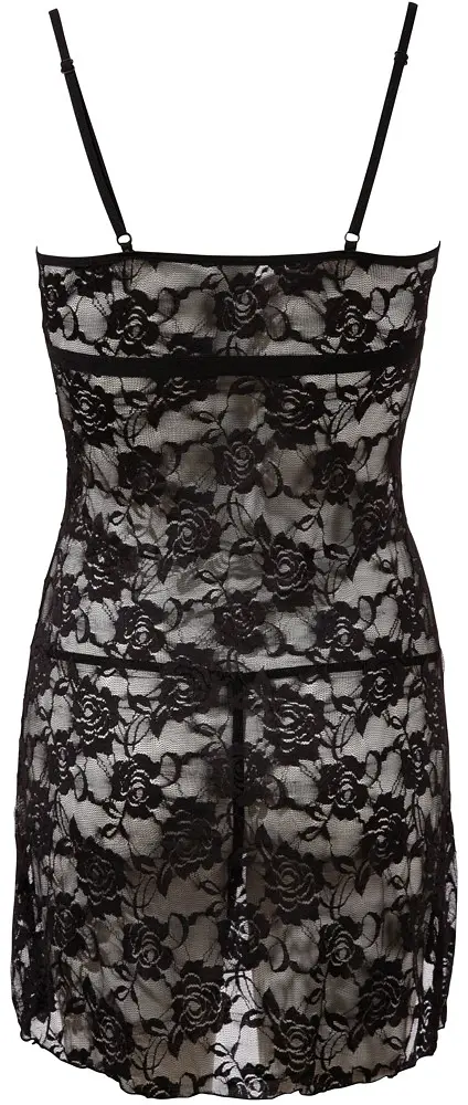 Сорочка Cottelli Collection Lingerie Chemise S чорний - фото 4