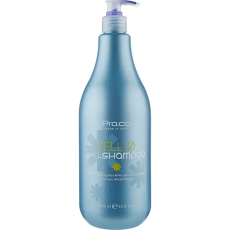 Шампунь з антижовтим эфектом Pro.Co Anti-Yellow Shampoo з пурпуровими пігментами 1000 мл