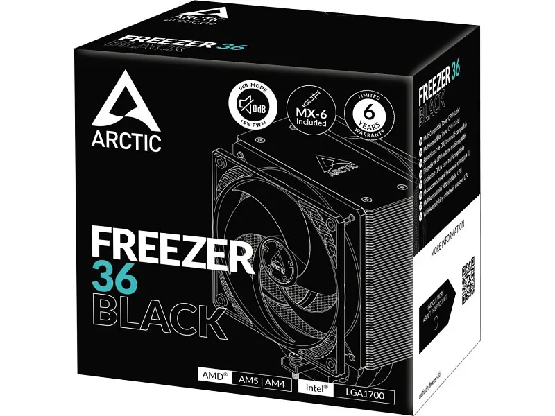 Повітряне охолодження ARCTIC Freezer 36 Black (ACFRE00123A) - фото 6
