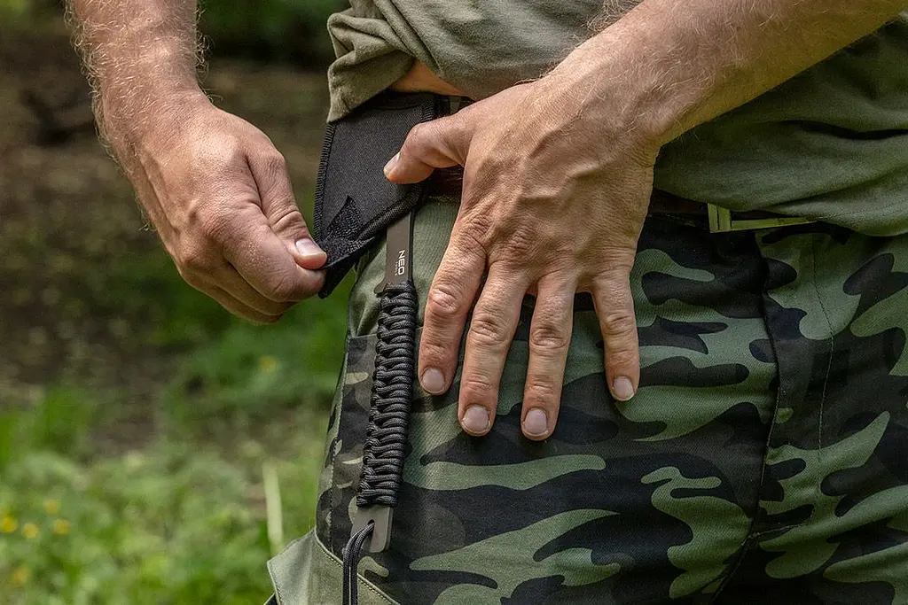 Сокира Neo Tools універсальна руків'я сталева з паракордом M10 M13 M16 26см 266г нейлоновий чохол (63-118) - фото 5