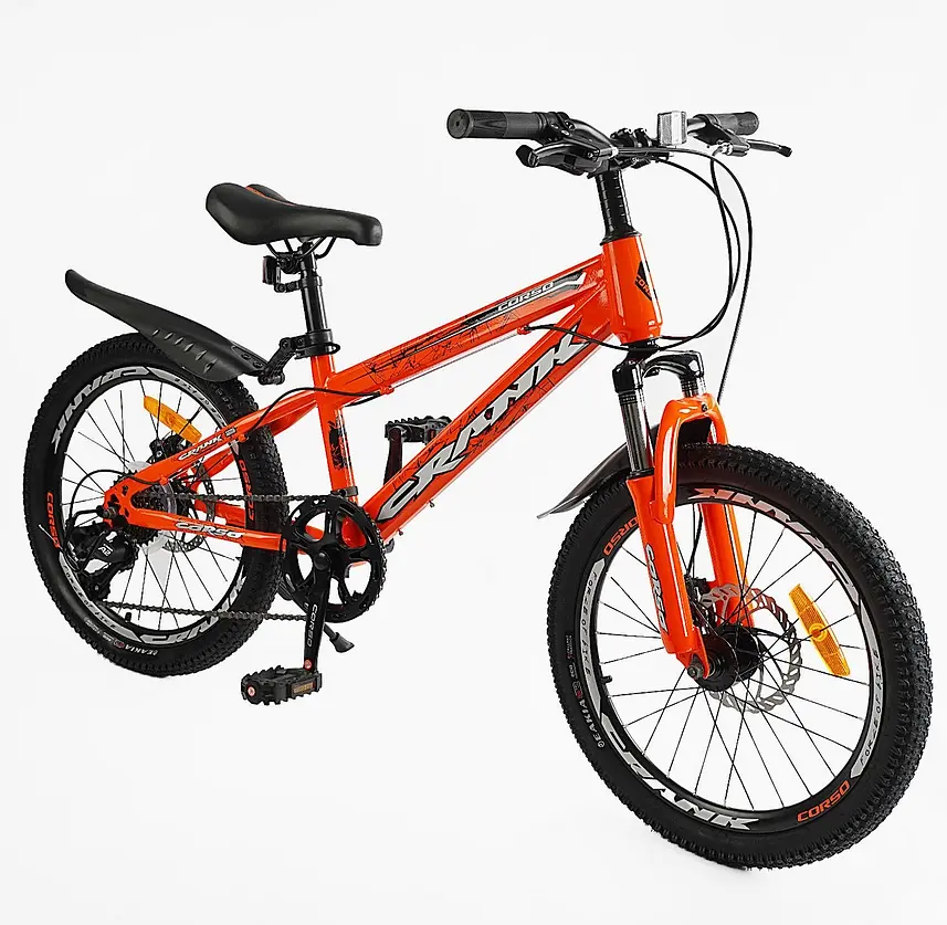 Детский спортивный велосипед 20'' CR-20734 Corso CRANK, стальная рама, оборудование LTWOO-A2, 7 скоростей, собран на 75% - фото 2