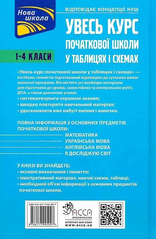 Книга Весь курс початкової школи у таблицях та схемах. 1-4 класи (українською мовою) kni0003491 - фото 2