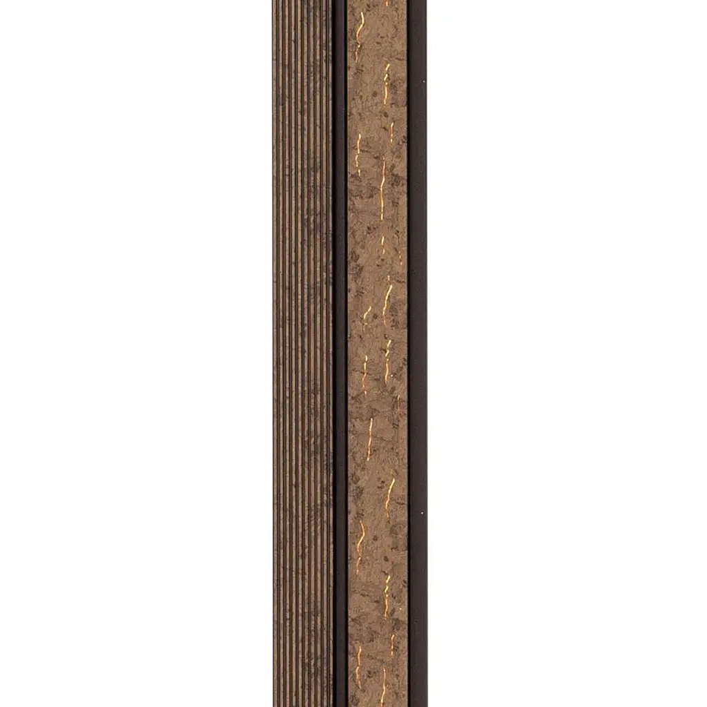 Рейка декоративна Sticker Wall PS 2900х118х12мм Коричневий із золотими прожилками SW-00001749 - фото 5