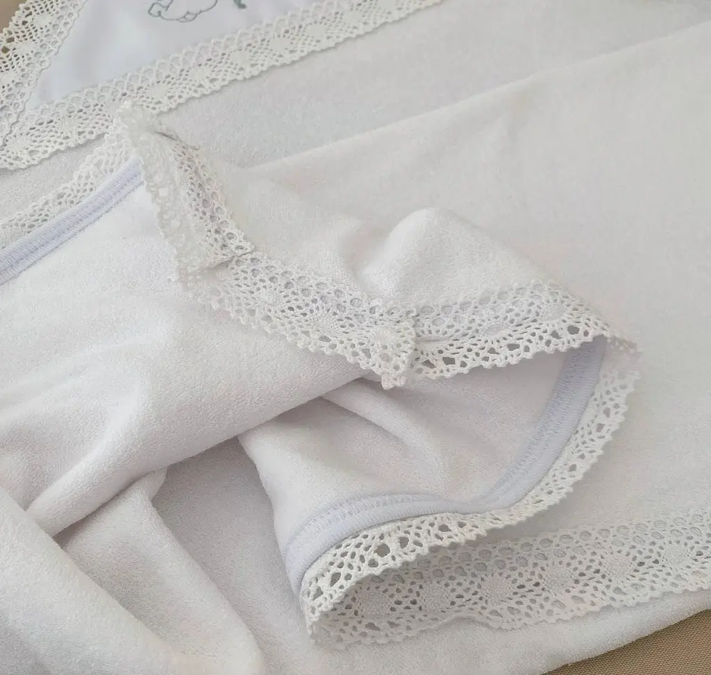 Крижма "Святість-3" подвійна махра 75*100 см Betis Білий із срібним - фото 3