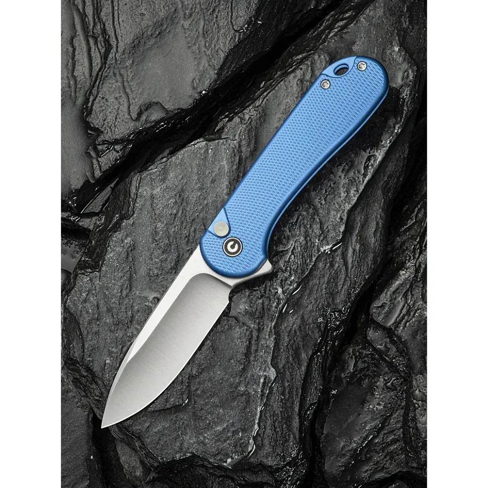 Ніж Civivi Button Lock Elementum II, Blue Aluminum, Satin (C18062PD-2) - фото 10