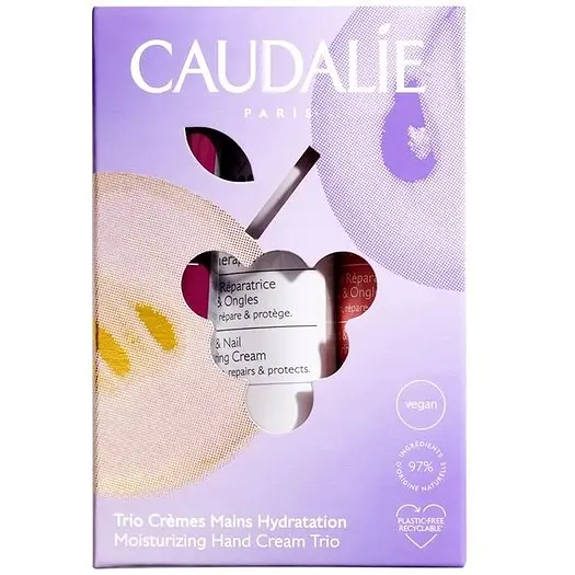 Набор кремов для рук Caudalie Hand cream Trio: Vinotherapist 30 мл + Thé des Vignes 30 мл + Rose de Vigne 30 мл - фото 3