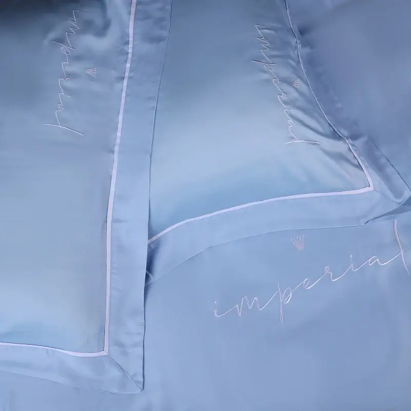 Підковдра MirSon Imperial Tencel №04 Blue 143 х 210 см (2200010754414) - фото 1