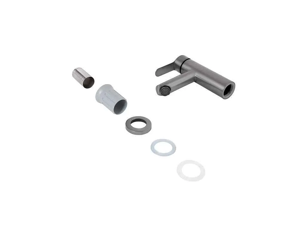 Змішувач Brinex на умивальник графіт низький Pure 001F (k35) BRIPUR001FGRP - фото 4