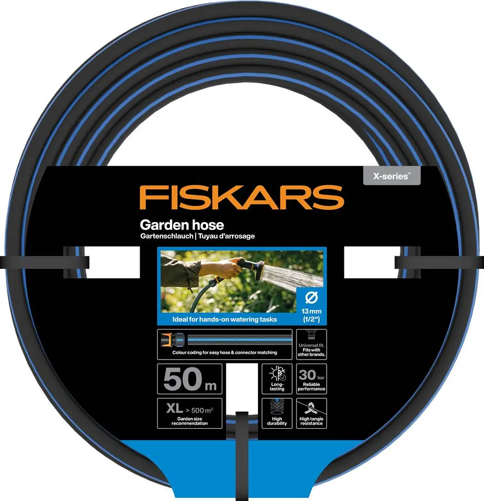 Шланг садовий Fiskars X-series 13 мм (1/2") 50 м (1076046)