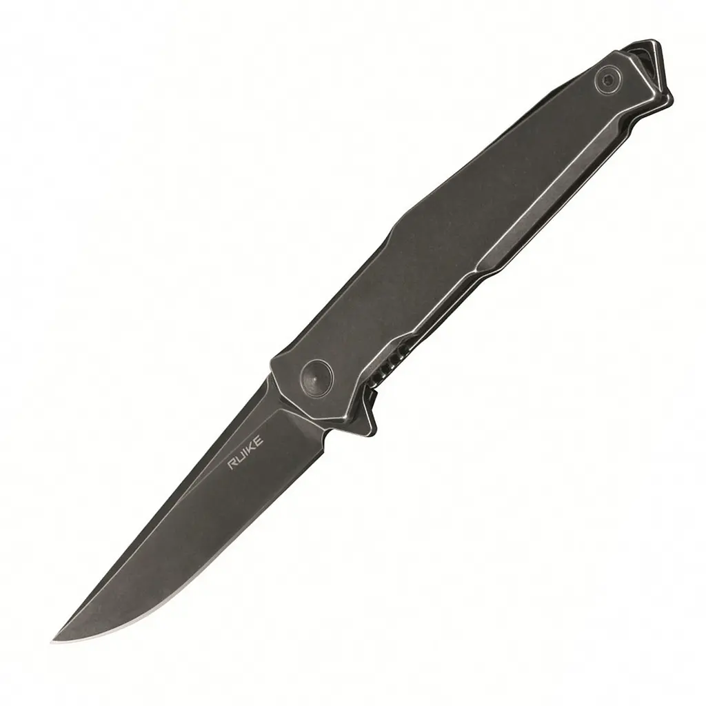 Ніж складаний туристичний Ruike P108-SB, (8.8 см) 14C28N/3cr14n чорний