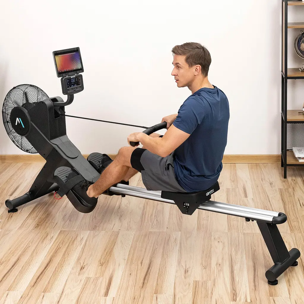 Гребний тренажер Gymtek XR2000 електромагнітний з аеродинамічним навантаженням - фото 3