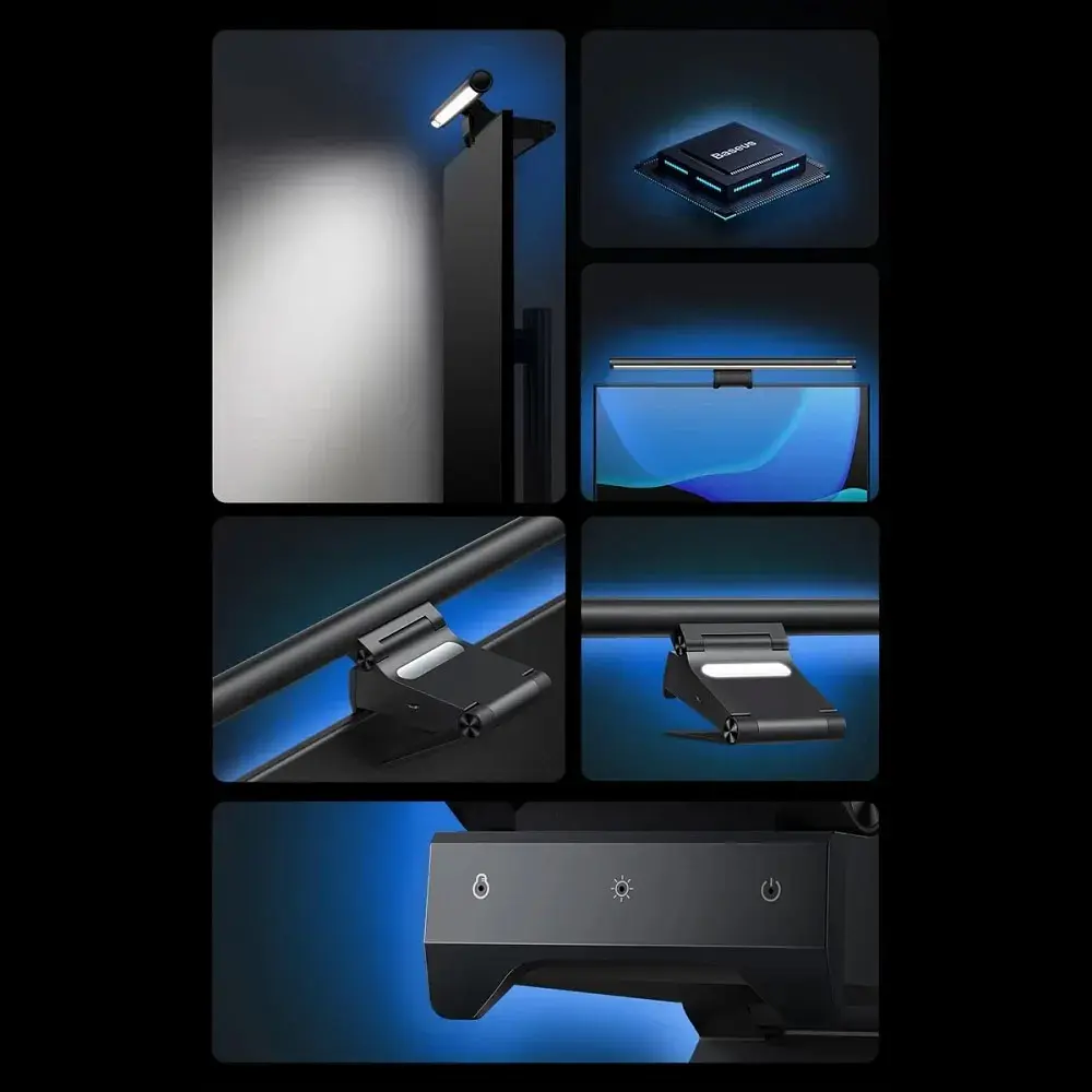 Лампа для монітора Baseus I-wok2 Series USB Asymmetric Light Source Screen Hanging Light Youth - фото 5