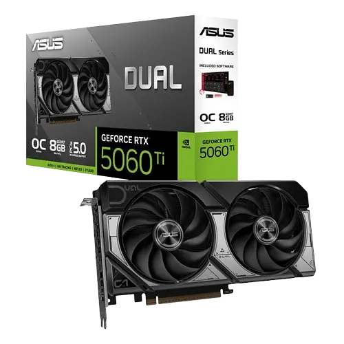 Відеокарта GeForce RTX 5060 Ti 8GB Asus Dual OC (DUAL-RTX5060TI-O8G) - фото 1