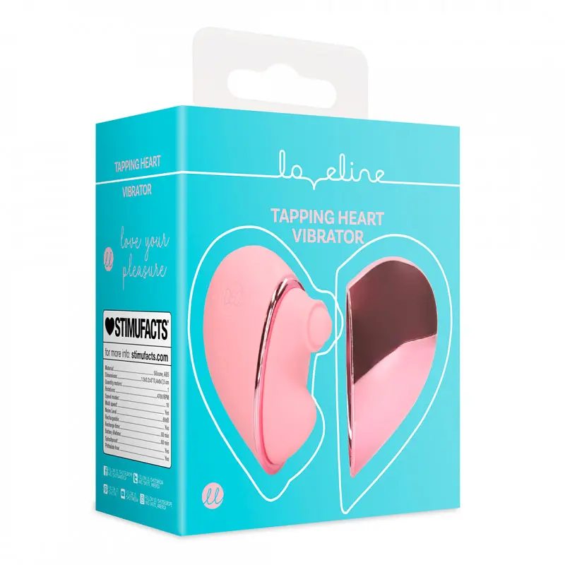 Вибратор-сердце имитирует постукивание цвет: розовый Loveline (Нидерланды) Loveline LL049391 103155 - фото 11