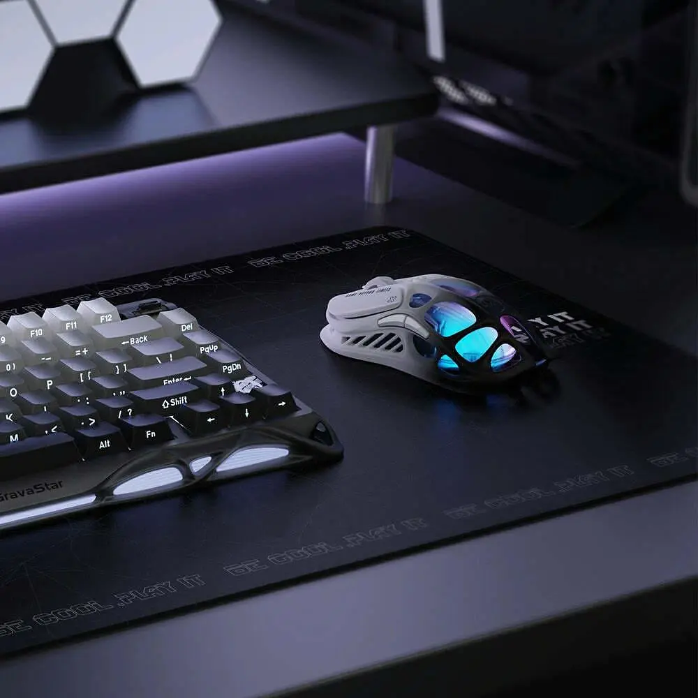 Миша GravaStar Mercury M1 Pro, BT/WL/USB-A, RGB, чорно-білий (GRAVASTARM1PRO_GBLK) - фото 4